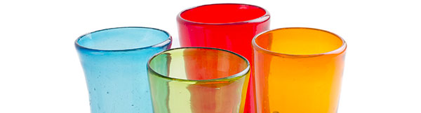 Mexican glass tumbler gift set